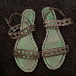 Gold sandals